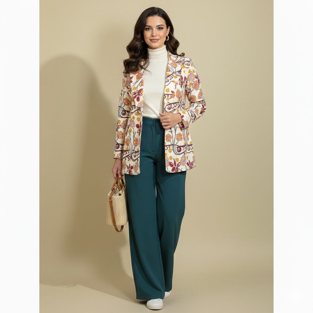 Arizona Floral Print Blazer – DEEBA'S