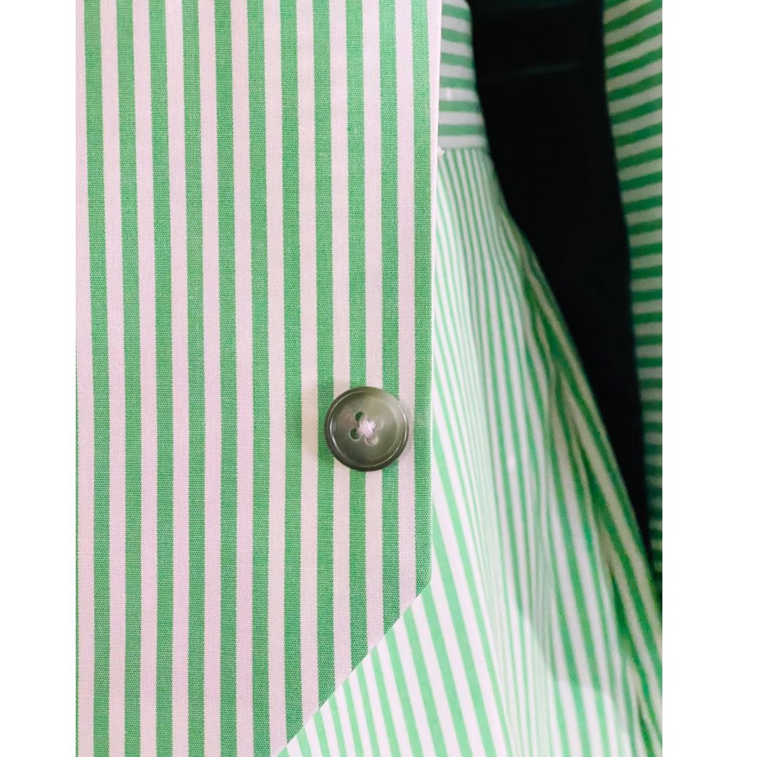 Mint Stripe Waistcoat & Pleated Maxi Skirt Co-ord Set – DEEBA'S