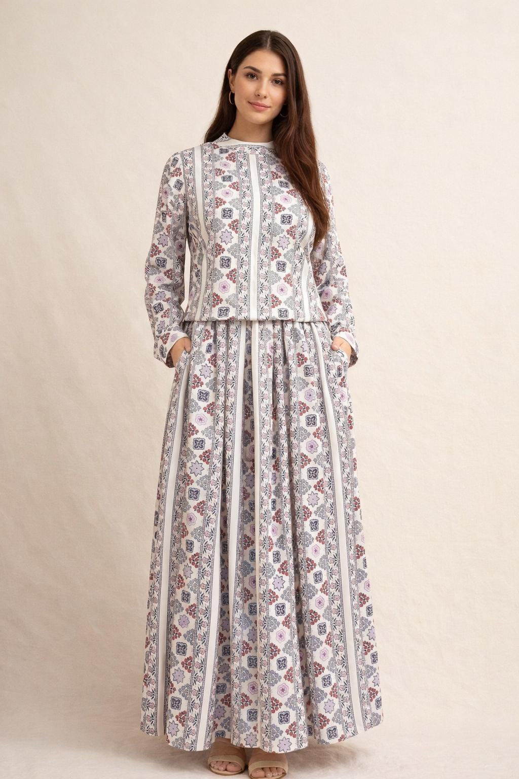 Floral Shirt & Skirt Co-ord Set