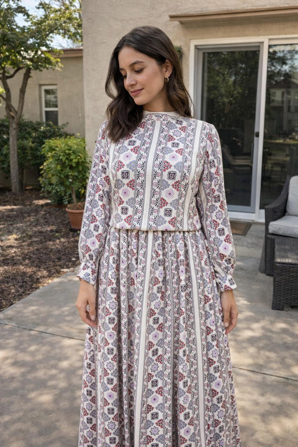 Floral Shirt & Skirt Co-ord Set
